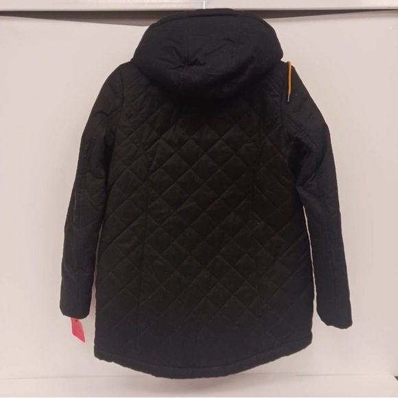 Hunter Field Quilted Women's Black Hooded Jacket Small - Picture 2 of 6